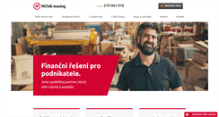 Desktop Screenshot of novaleasing.cz