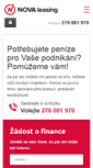 Mobile Screenshot of novaleasing.cz