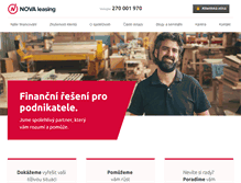 Tablet Screenshot of novaleasing.cz